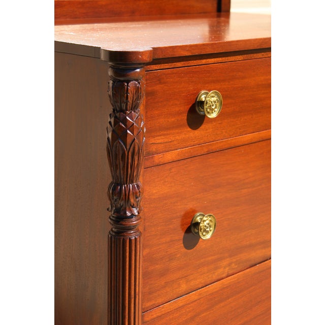 Antique Mahogany Dresser Set With Swivel Mirrors - Circa 1880 Victorian Bedroom Furniture For Sale - Image 11 of 18