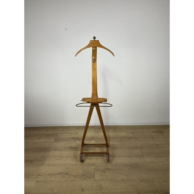 Wooden Valet Stand by Ico Parisi for Fratelli Reguitti, 1960s For Sale - Image 9 of 9