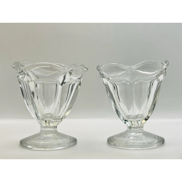 Vintage Clear Parfait Glasses- A Pair For Sale In Jacksonville, FL - Image 6 of 6