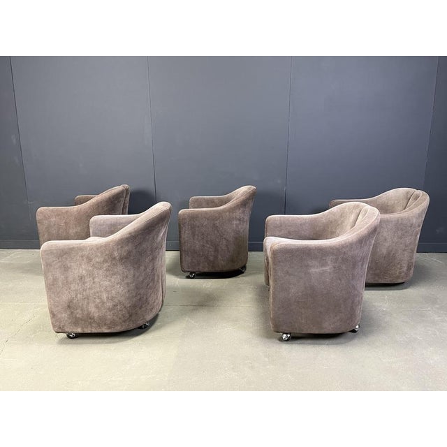 1970s PS142 Easy Chairs attributed to Eugenio Gerli for Tecno, 1970s, Set of 5 For Sale - Image 5 of 11