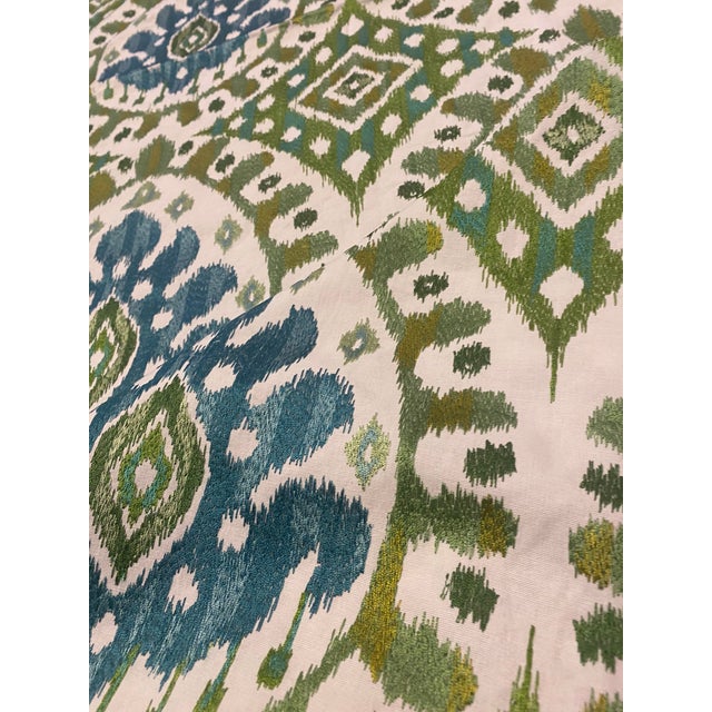 Manuel Canovas Manuel Canovas "Bella" Embroidered Fabric Remnant For Sale - Image 4 of 6