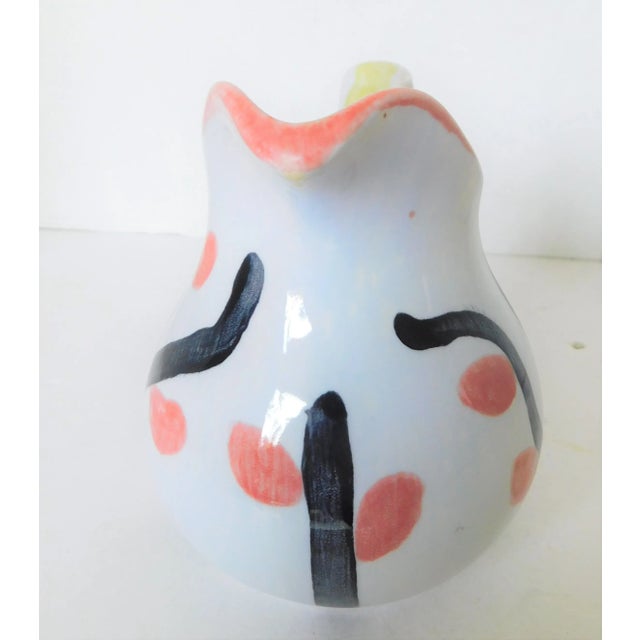 1970s Vintage Ceramic Artist-Signed Farmhouse Tree Creamer For Sale - Image 11 of 12