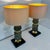 Art Deco Italian Grey Murano Glass Table Lamps, 2000s, Set of 2 For Sale - Image 4 of 15
