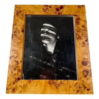 Mid-Century Modern Handmade Burl Wood Picture Frame, Italy, 1970s For Sale