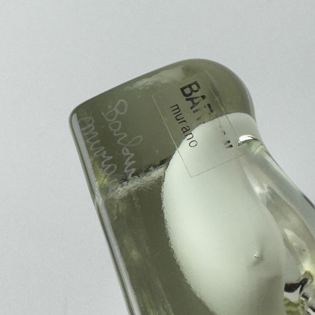 Vintage Murano Glass Ashtray from Alfredo Barbini, Italy, 1980s For Sale - Image 11 of 15