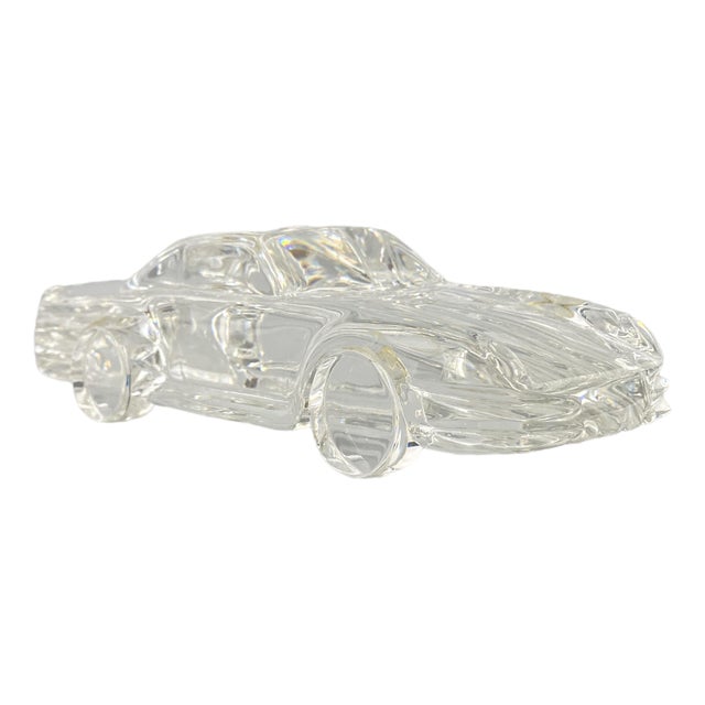 Glass Table Model of a Porsche 911 Sc / 959 Tribute from Riedel For Sale