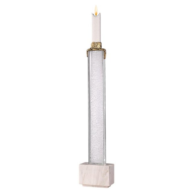 Iced Skyline White Candleholder by Aina Kari For Sale - Image 14 of 14