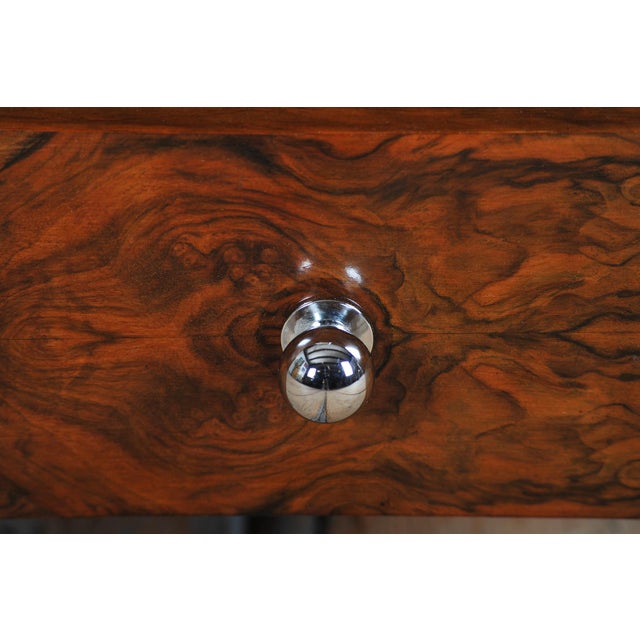 Czech Art Deco Dressing Table in Walnut Veneer, 1930s For Sale - Image 9 of 18
