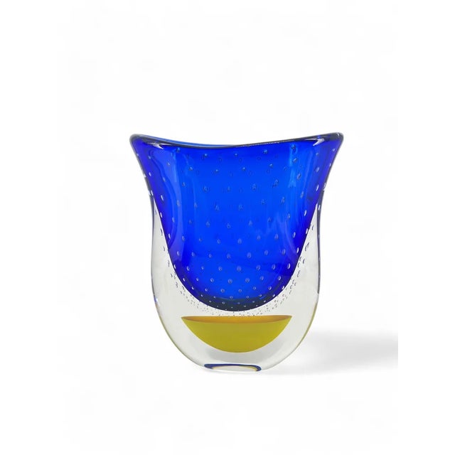 Contemporary Gran Sommerso Artistic Vase in Murano Blown Glass by 1295 Murano For Sale - Image 3 of 8