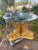 Rare Italian Dolphin Table, Circa 1910–1930, Restored Gold Leaf & Original Green Marble For Sale - Image 4 of 12