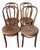Antique Thonet Styles Bentwood Cafe Bistro Chairs, Set of Four For Sale