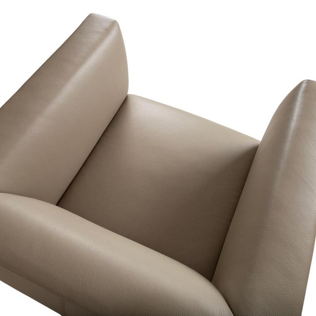 Jaan Lounge Chair in Cream Leather and Chrome from Walter Knoll / Wilhelm Knoll For Sale - Image 5 of 14