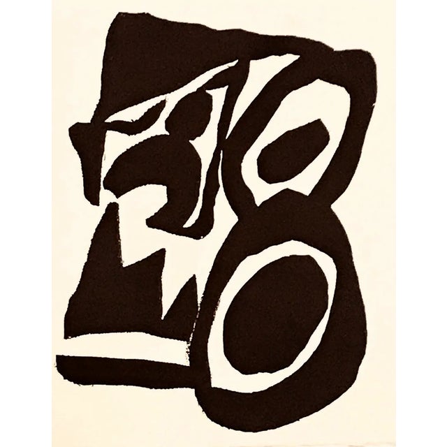 Artist: Jean Arp Country: France Title: Untitled – A1 Medium: Woodcut Marks: Not signed, not numbered Paper size: 10.20 x...