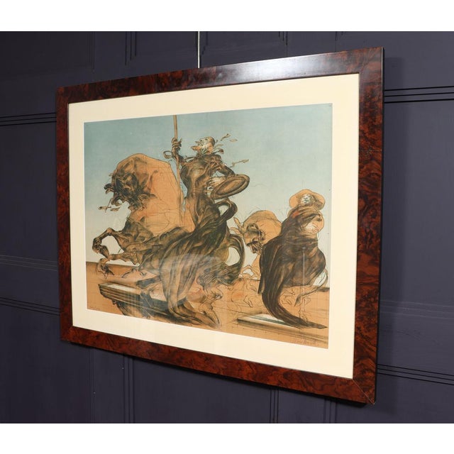 Claude Weisbuch, Surrealist Scene, 1972, Lithograph, Framed For Sale - Image 6 of 17