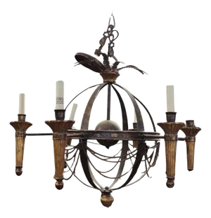 Fine Quality Italian Style Maitland Smith Satellite Form Chandelier
