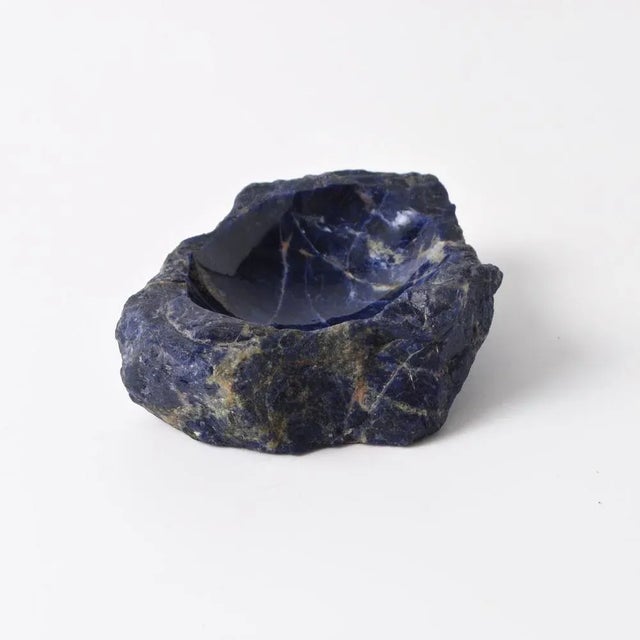 Blue Stone Bowl, 1970s For Sale - Image 6 of 9