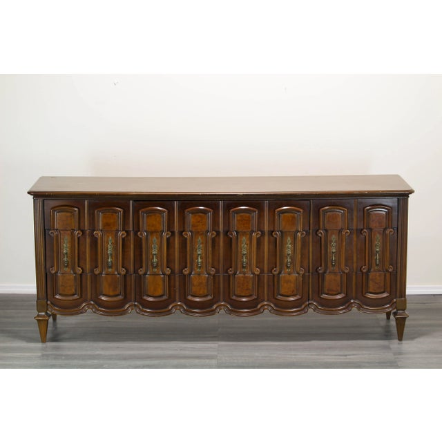 Mid century solid built walnut dresser This dresser is solid built with dovetail joints This dresser will be restored...