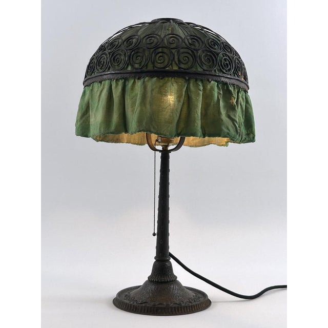 Monumental art nouveau table lamp. Original from early 1900s. Designed probably by german art nouveau artist reinhold...
