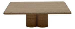 Vintage Travertine Coffee Table by Mario Bellini for Cassina, 1970s