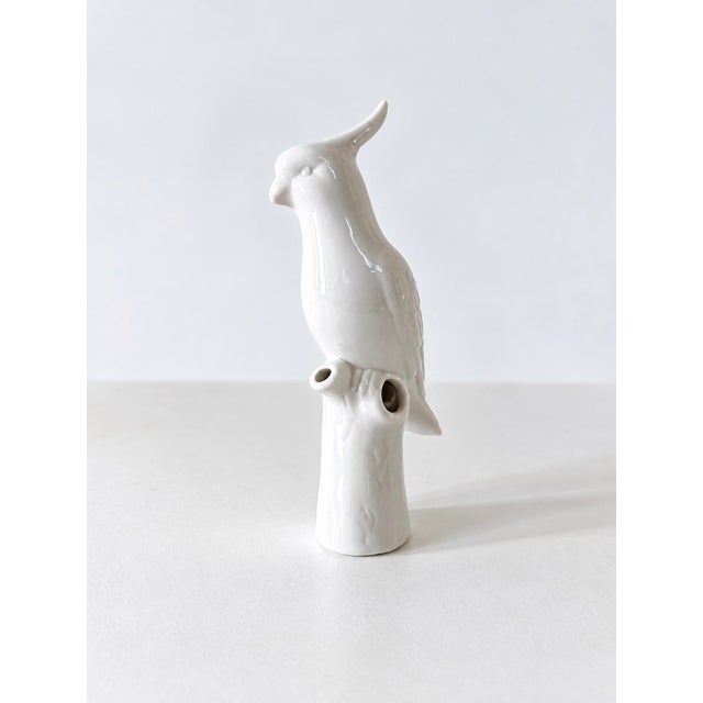 Single Blanc De Chine Cockatoo Bud Vase For Sale In Cincinnati - Image 6 of 11