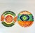 These are a lovely set of Dinnerware Chargers in two colorful transfer ware hand-painted prints. They are perfect for...