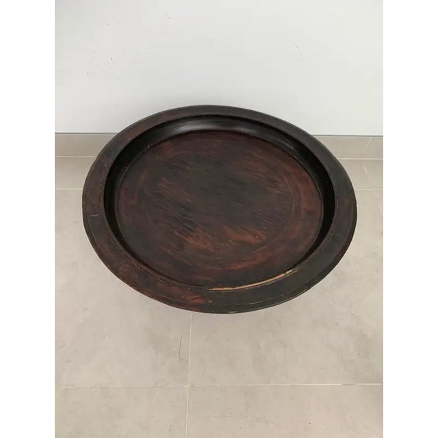 Wood 1950s Large Lombok Tribal Tray / Bowl 'Dulang' / Small Table For Sale - Image 7 of 9