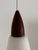 Mid-Century Italian Teak and Milk Glass Pendant, 1960s For Sale - Image 9 of 15