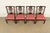 Late 20th Century Stickley Georgian Carved Mahogany Dining Chairs, Set of Four For Sale - Image 5 of 13