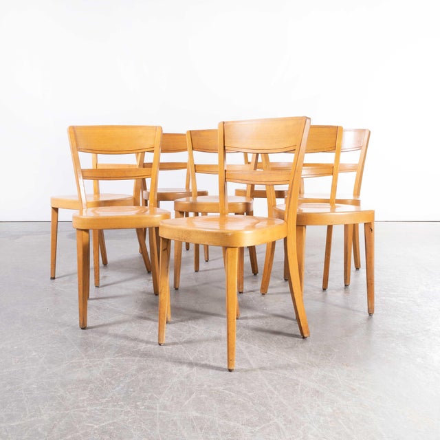 Beech Ladder Back Dining Chairs attributed to Horgen Glarus, 1960s, Set of 4 For Sale - Image 10 of 17