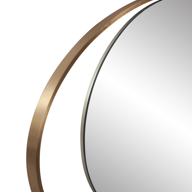 Gold Nouvel Elliptical Mirror For Sale - Image 8 of 11