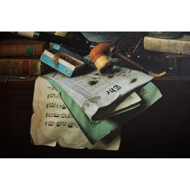 XL After William M. Harnett "Symbols of Peace", Vintage Poster For Sale In Dallas - Image 6 of 13