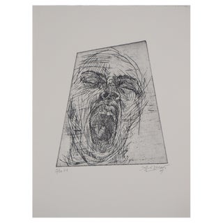 Agnès Dubart, Tribute to Munch, The Scream, 2009, Original Etching For Sale
