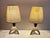 Metal Vintage Bedside Lamps with Grey Metal Base and Grey Fabric Shade, 1970s, Set of 2 For Sale - Image 7 of 7