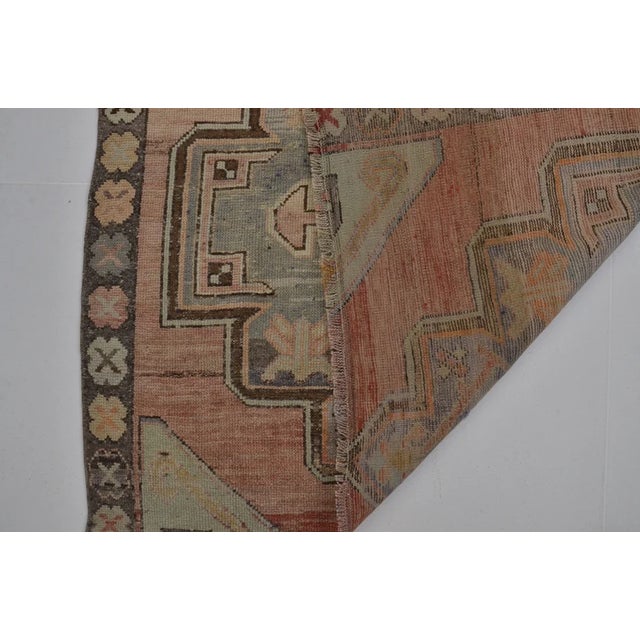1950s Triple Medallion Vintage Turkish Runner For Sale - Image 5 of 10