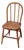 Vintage 1930s Spindle Back Children's Wood Chair For Sale