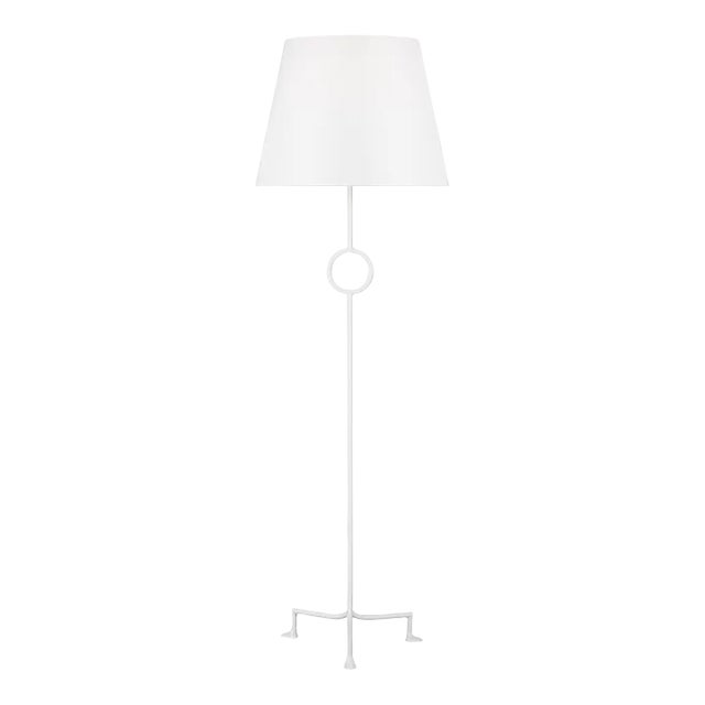 Thom Filicia by Visual Comfort Studio Montour Floor Lamp in Matte White For Sale