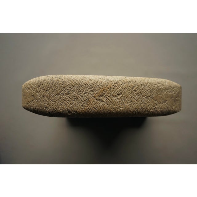 Large Stone Sculpture of Stylised Head, 1970s For Sale - Image 11 of 15