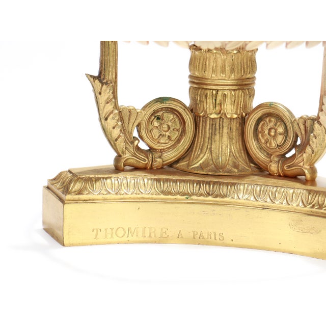 Pair of Antique French Ormolu Doré Gilt Bronze Etageres Bases by Thomire For Sale - Image 10 of 11