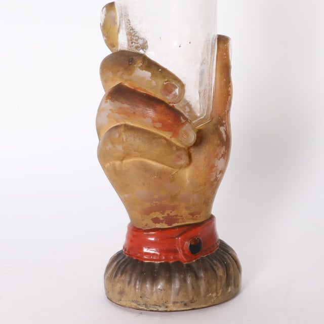 French Antique French Hand Form Bottle For Sale - Image 3 of 5