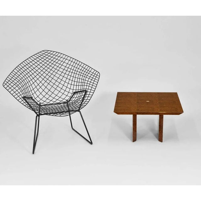 Wood Amboyna & Gold Hallmarked Coffee End Table from Silverlining Workshops For Sale - Image 7 of 11