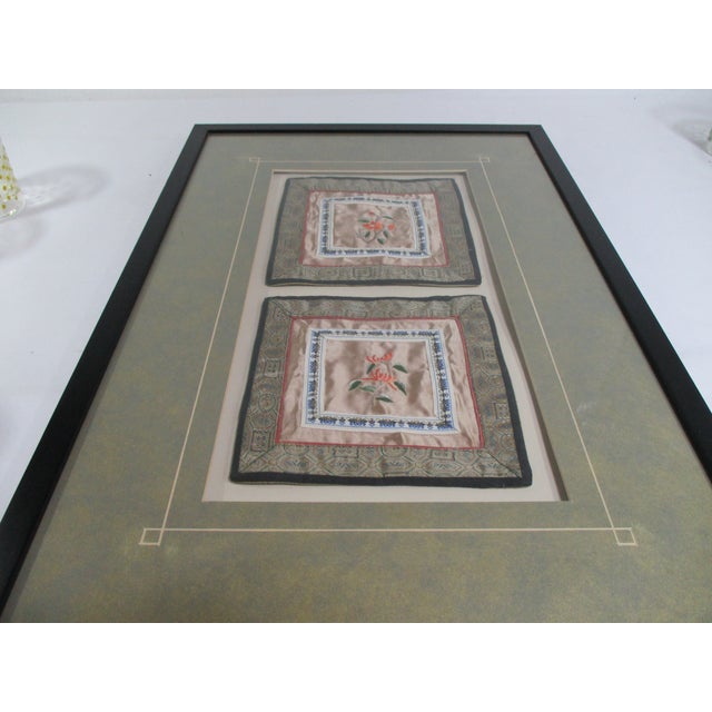 Vintage Framed Chinese Silk Embroidery Panels For Sale - Image 10 of 14