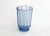 Art Deco Vase with Fluted Body in Blue Molded Pressed Glass, 1930s For Sale - Image 11 of 12
