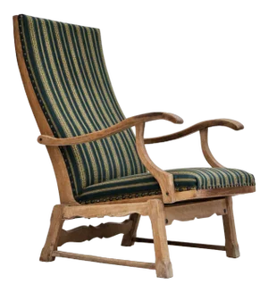 Danish Highback Rocking Chair, 1950s