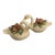 Vintage Y2k Fitz and Floyd Holiday Swan Christmas Salt and Pepper Shakers For Sale