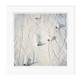 Toni Frissell 'Switzerland Skiers' Archival Pigment Print Framed in White For Sale