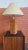 Wood 1960s Mid-Century Modern Stacked Wood and Chrome Table Lamp by Raymor For Sale - Image 7 of 12