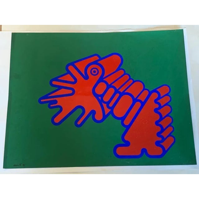 Renato Volpini artist's proof of screen printing on laminated paper. Certificate of authenticity available Provenance from...