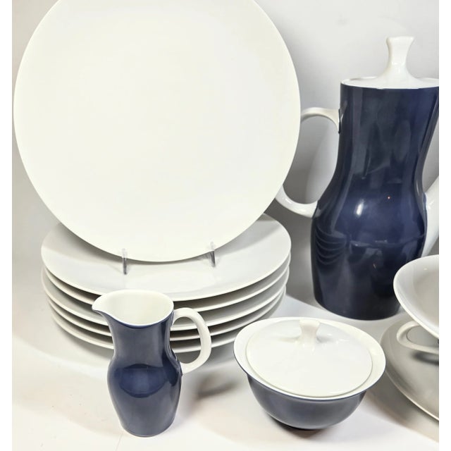 Six Place Settings Plus Mid-Century Bone China- Set of Twenty One For Sale - Image 10 of 11