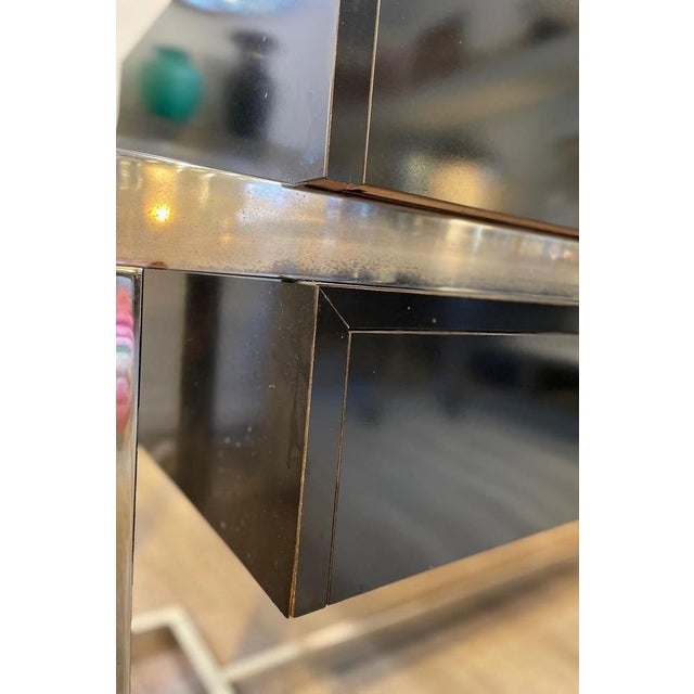 Black Chest of Drawers in Steel and Wood, 1960s For Sale - Image 9 of 18