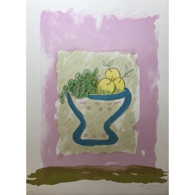 Maria Girona, Blue Fruit, 1992, Lithograph For Sale - Image 4 of 4